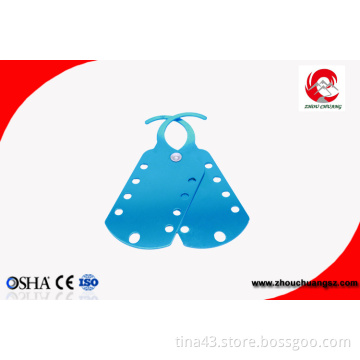 Eight Holes Aluminum HASP Lockout , 180 Mm * 70 Mm 79g Safety Lockout Hasp